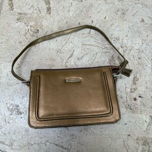 Small Metallic Bronze Handbag Bijoux Terner